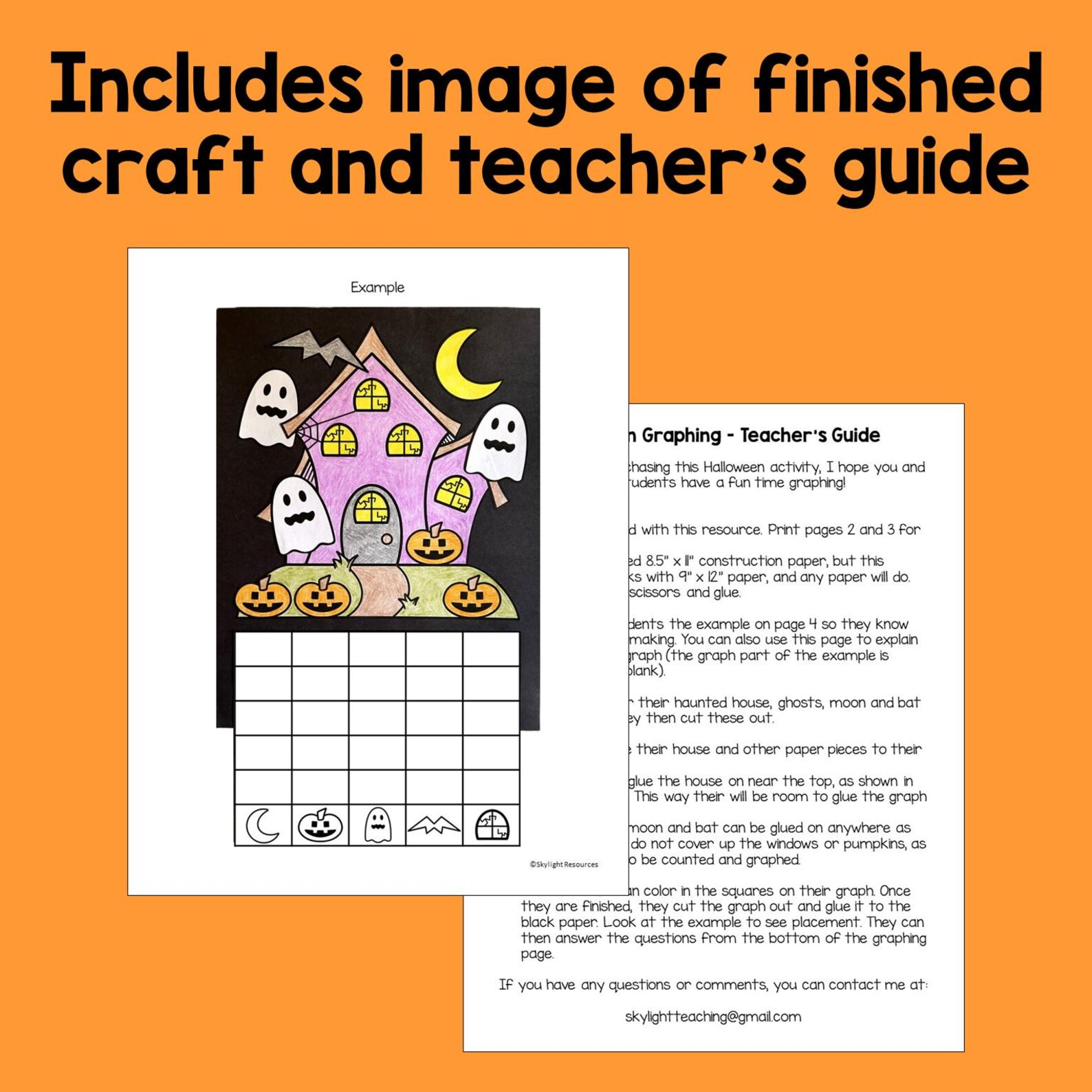 Halloween Graphing Fun Math Craft Activity For Kids Etsy Halloween graphing fun math craft activity for kids etsy