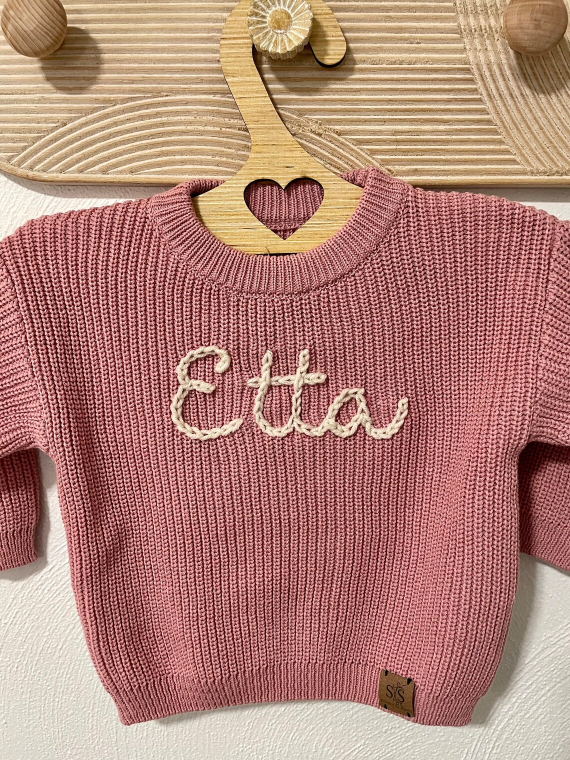 Custom Hand Embroidered Toddler and Baby Name Sweater Etsy