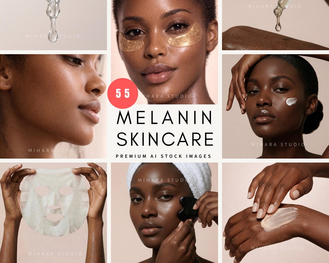 55 Melanin Skincare Stock Photos – AI Generated Beauty Images for ...