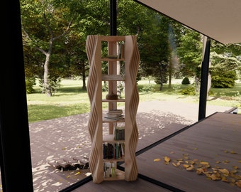 Parametric Plywood Bookshelf CNC File (DXF, DWG)