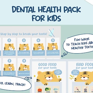 Dental Health Printable,Dental Care Activity,Kids Dental Care,Teeth Health,Kids Printable,Printable Tooth Care,Oral Health,Tooth Brushing