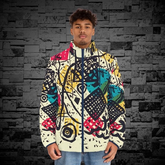 Graphic puffer jacket Clearance