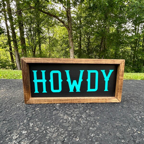 Howdy Sign - Etsy