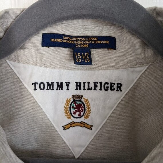 Vintage 90's Tommy Hilfiger Men's Button Up Shirt… - image 6