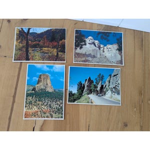 4 vintage 1970's Black Hills area postcards - South Dakota
