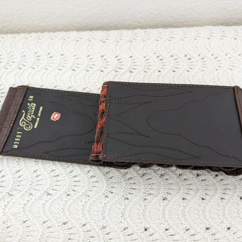 Vintage Tequila Leather Cinch Belt - Brown - Corset/stretch  display picture 1