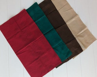 Lotto di 4 sciarpe vintage - 100% cotone - Made in Japan - 4 colori