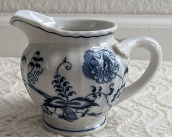 Vintage Blue Danube Creamer - Blue Onion Pattern - Stamped