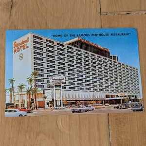 Vintage MCM Postkarte des International Hotel in LA - Penthouse Restaurant