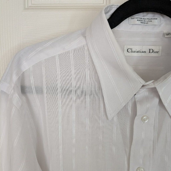 Men's Vintage Christian Dior Button Down Shirt - … - image 3