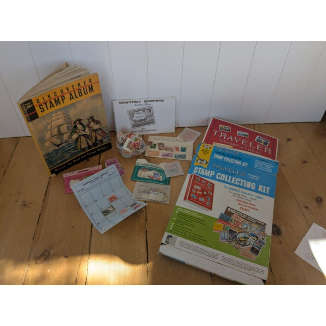 ビンテージ切手/切手収集アイテムの大量セット - 切手は 100 枚以上