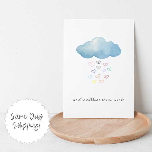 Thinking of You, Miscarriage Gift, Sorry for Your Loss, Sympathy Gift, Condolence Card, Bereavement