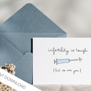 Carte de vœux FIV, Cadeau de fertilité, Cadeau de fausse couche, Cadeaux de FIV, Cadeau TTC, Cadeau d'infertilité