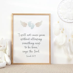 Miscarriage Art, Miscarriage Gift, Infant Loss Gifts, Baby Loss Gift, Christian Poster