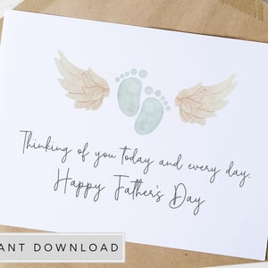 Bereaved Fathers Day Card, Miscarriage Dad Card, Miscarriage Gift, Baby Loss Gift Card, Daddy Angel Baby, Infant Loss Gifts