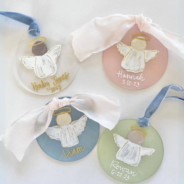 Adorno para un aborto espontáneo, regalo para la pérdida de un bebé, recuerdo para un bebé, adorno para conmemorar la pérdida de un bebé, regalo para un aborto espontáneo, regalo para un mortinato