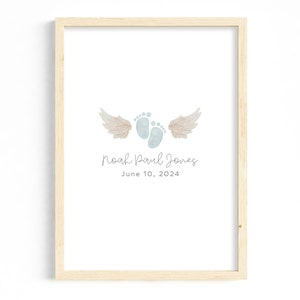 Personalized Miscarriage Gift, Miscarriage Keepsake, Miscarriage Art, Baby Loss Memorial Gift, Angel Baby Art, Stillborn Infant Loss Gift