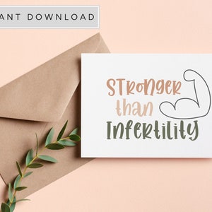 Infertilité, Cadeaux de FIV, Carte de FIV, Cadeau d'infertilité, Kit de soins de FIV, Carte d'encouragement