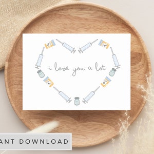 Tarjeta de FIV, San Valentín de FIV, Paquete de cuidados de FIV, Tarjeta de aliento, Regalo de infertilidad, Intentando concebir