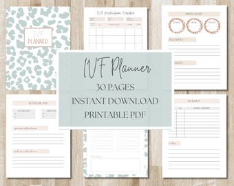IVF Planner, IVF Calendar, TTC Planner, Fertility Planner Journal, Infertility Organizer