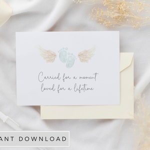 Cadeau fausse couche, cadeau décès d'un bébé, cadeaux décès d'un nourrisson, carte de sympathie pour bébé, désolé pour votre perte