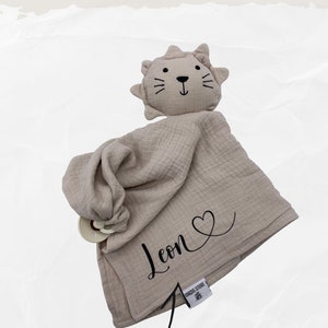 Kuscheltier Baby personalisiert Kuscheltuch mit Name Schmusetuch mit Namen Ein persönliches Geschenk zur Geburt für Mädchen und Jungen Bild 6