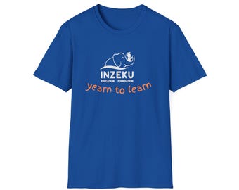 Inzeku Logo Y2L T-Shirt, Unisex Softstyle T-Shirt für Unterstützer der Inzeku Edukation Foundation, bequemes Baumwollhemd