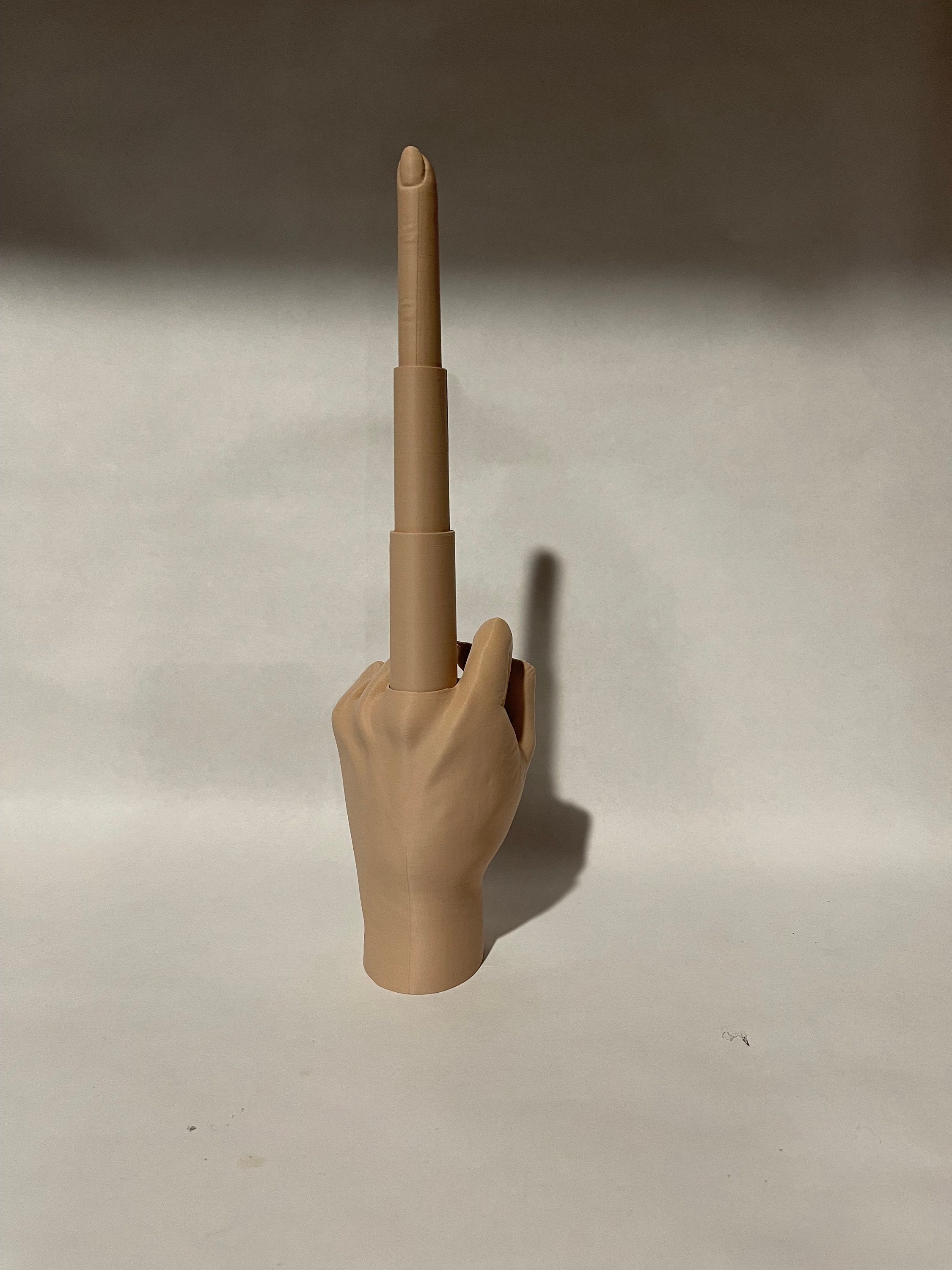 RMCTOYS 1 Middle Finger Statue Hand, Joke Gifts Funny Gag for Adults, Office Novelty Toys
