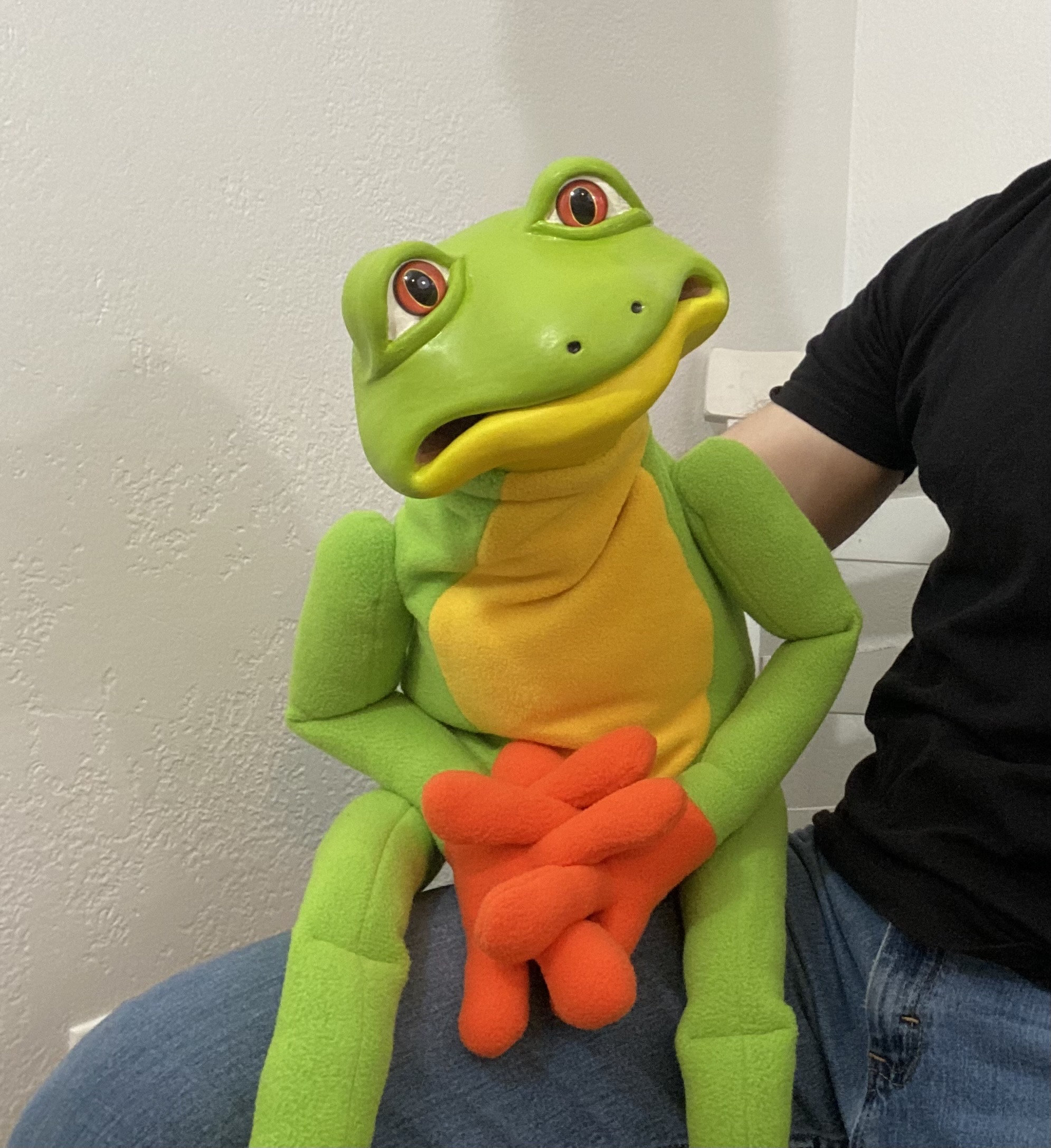 Professional Ventriloquist Puppet Frog Etsy