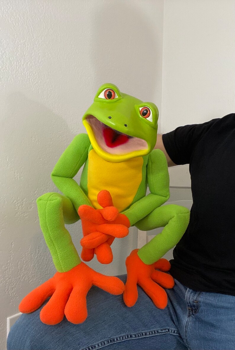 Professional Ventriloquist Puppet Frog Etsy