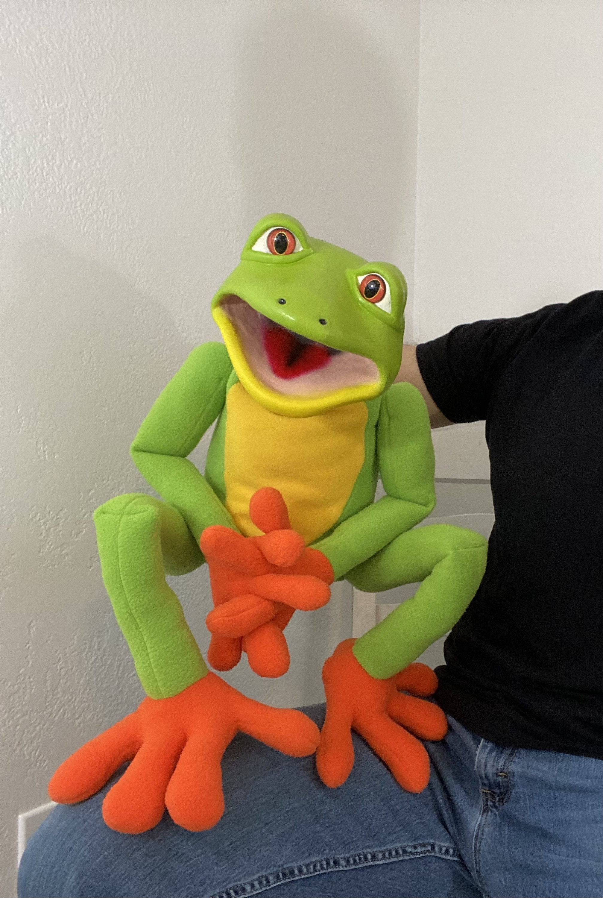 Professional Ventriloquist Puppet Frog Etsy