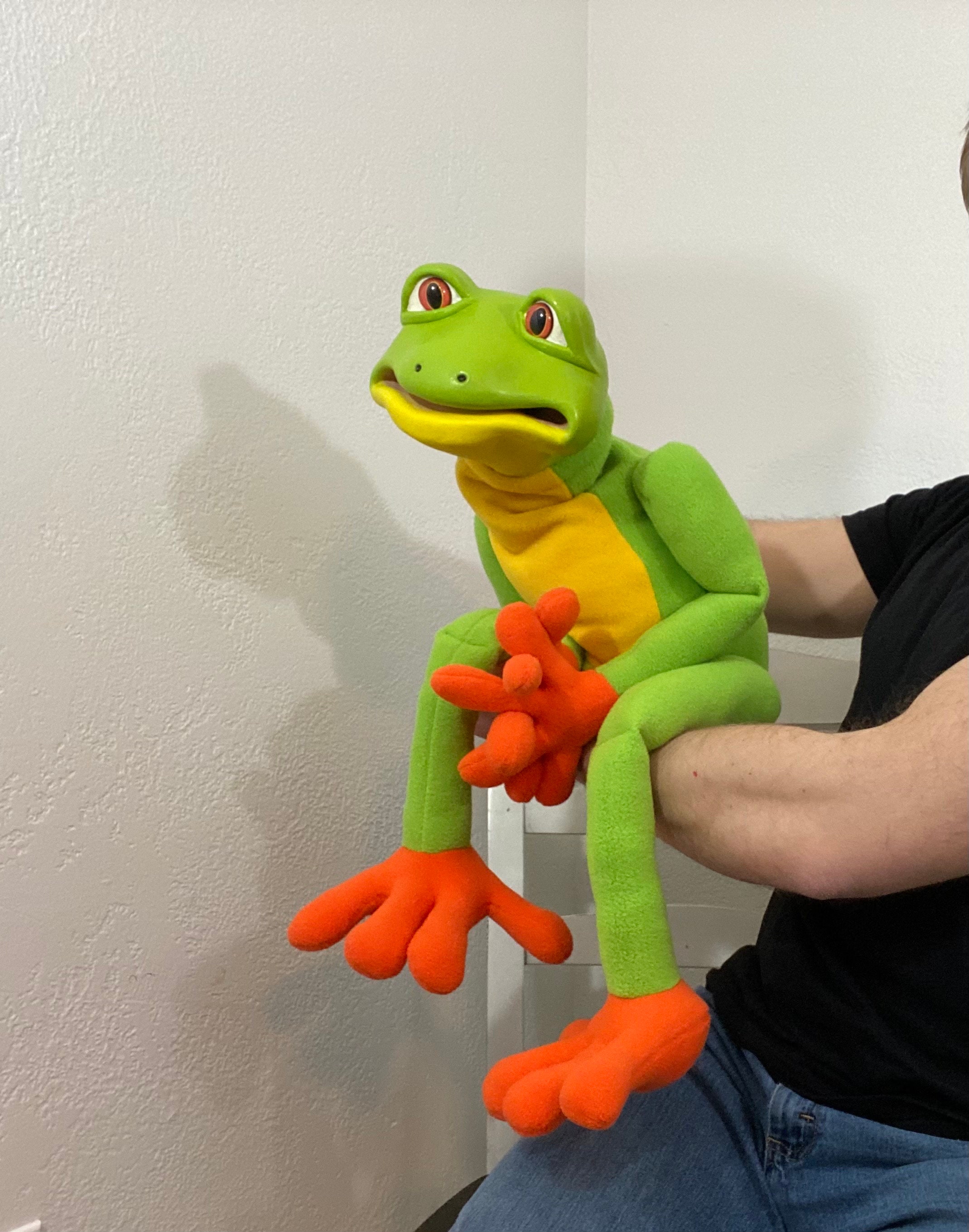 Professional Ventriloquist Puppet Frog Etsy
