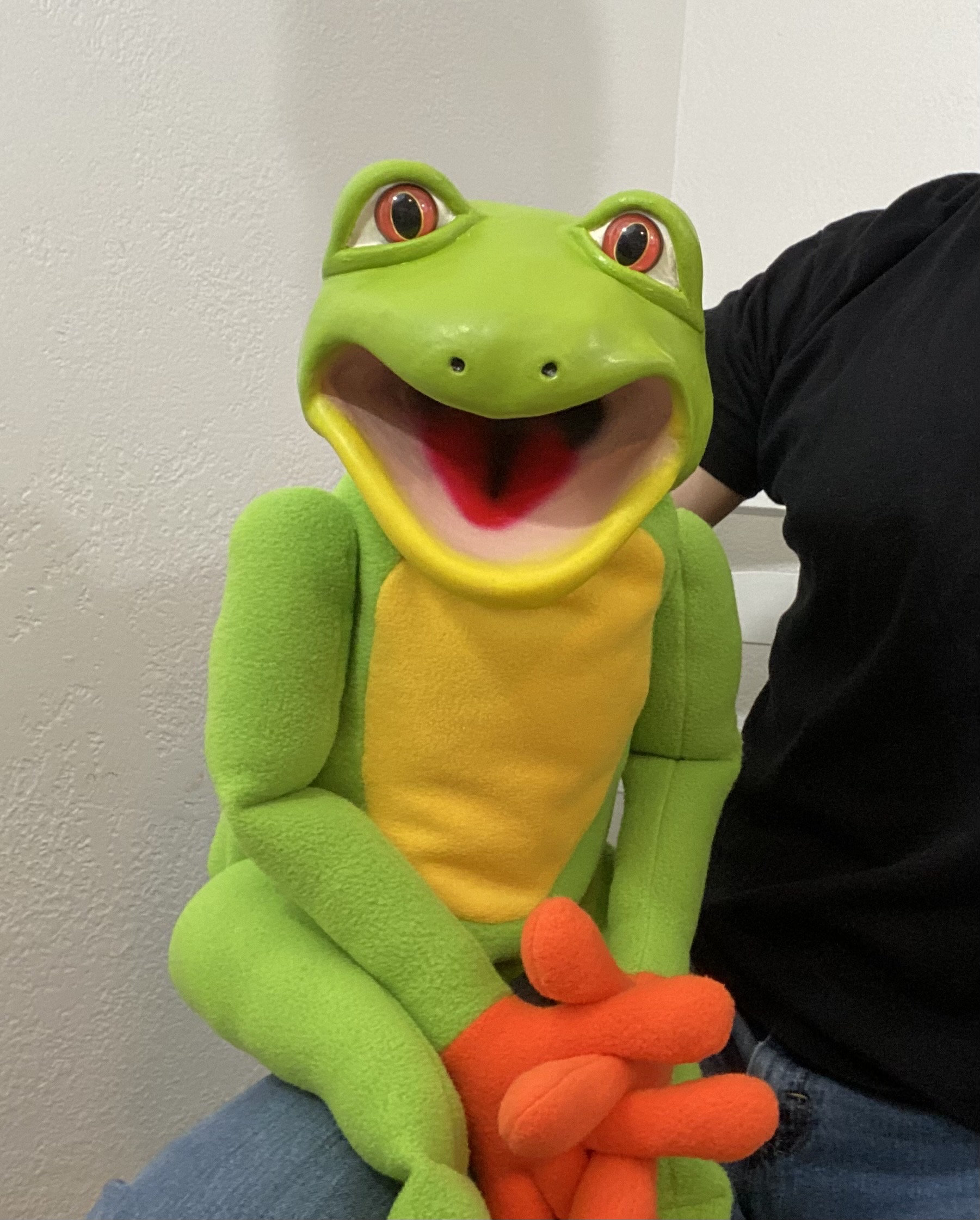 Professional Ventriloquist Puppet Frog Etsy