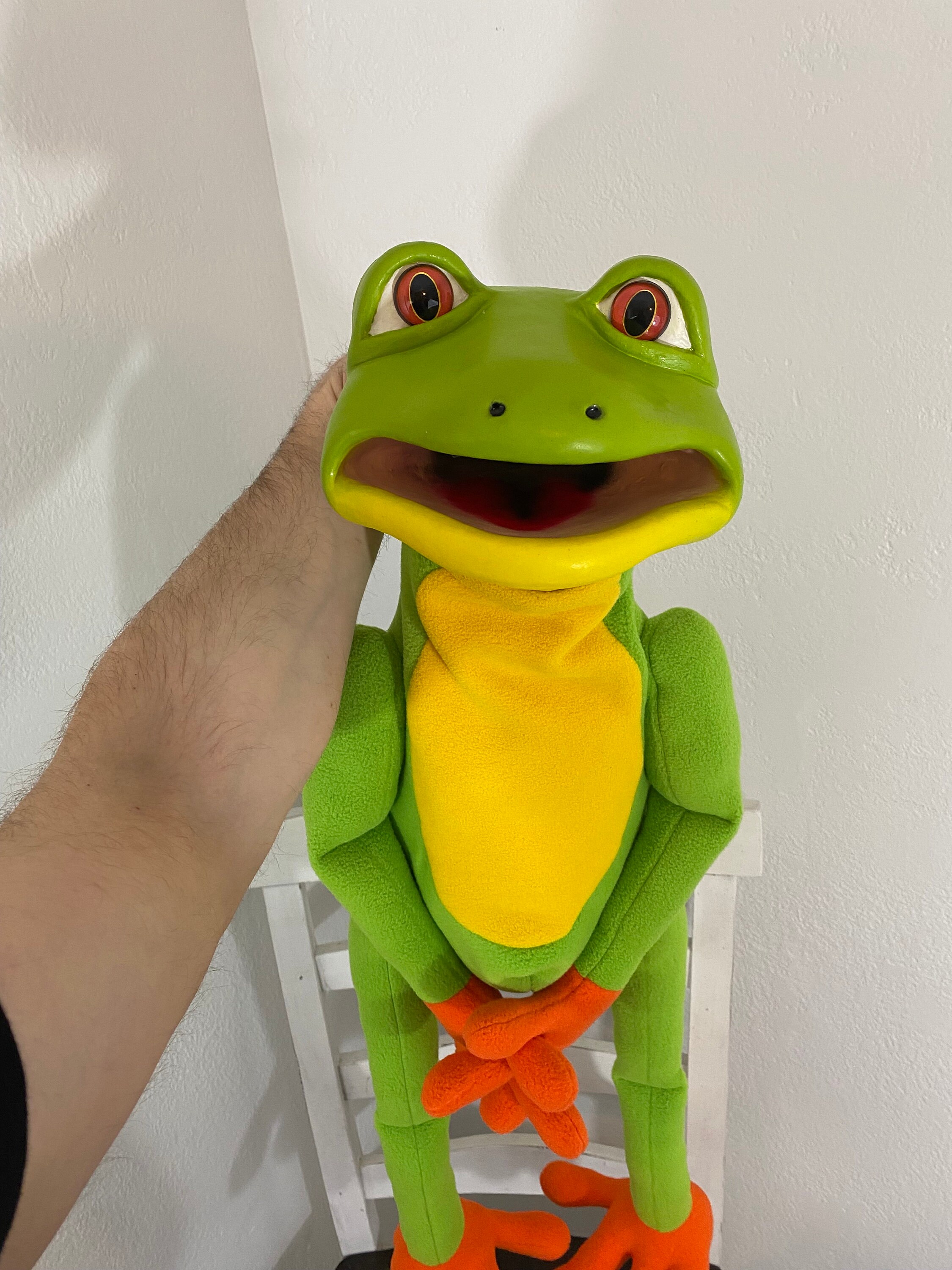 Professional Ventriloquist Puppet Frog Etsy