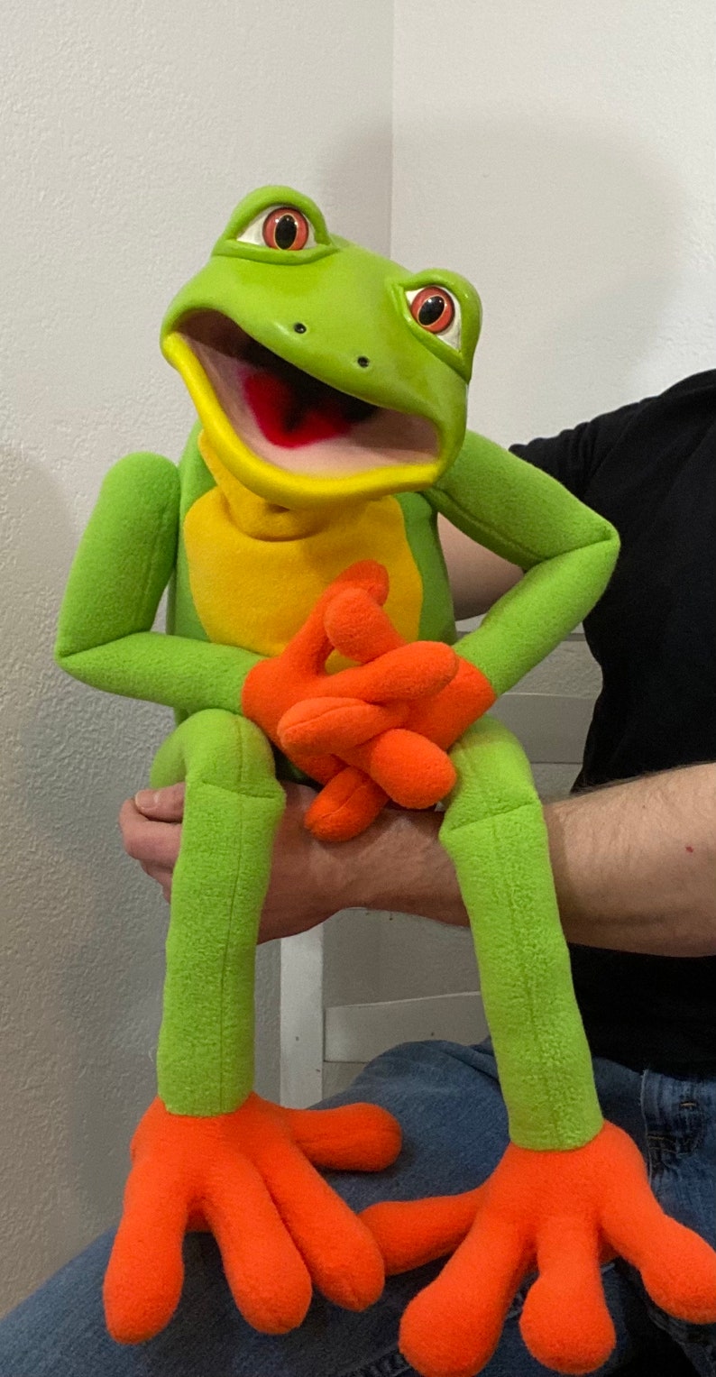 Professional Ventriloquist Puppet Frog Etsy