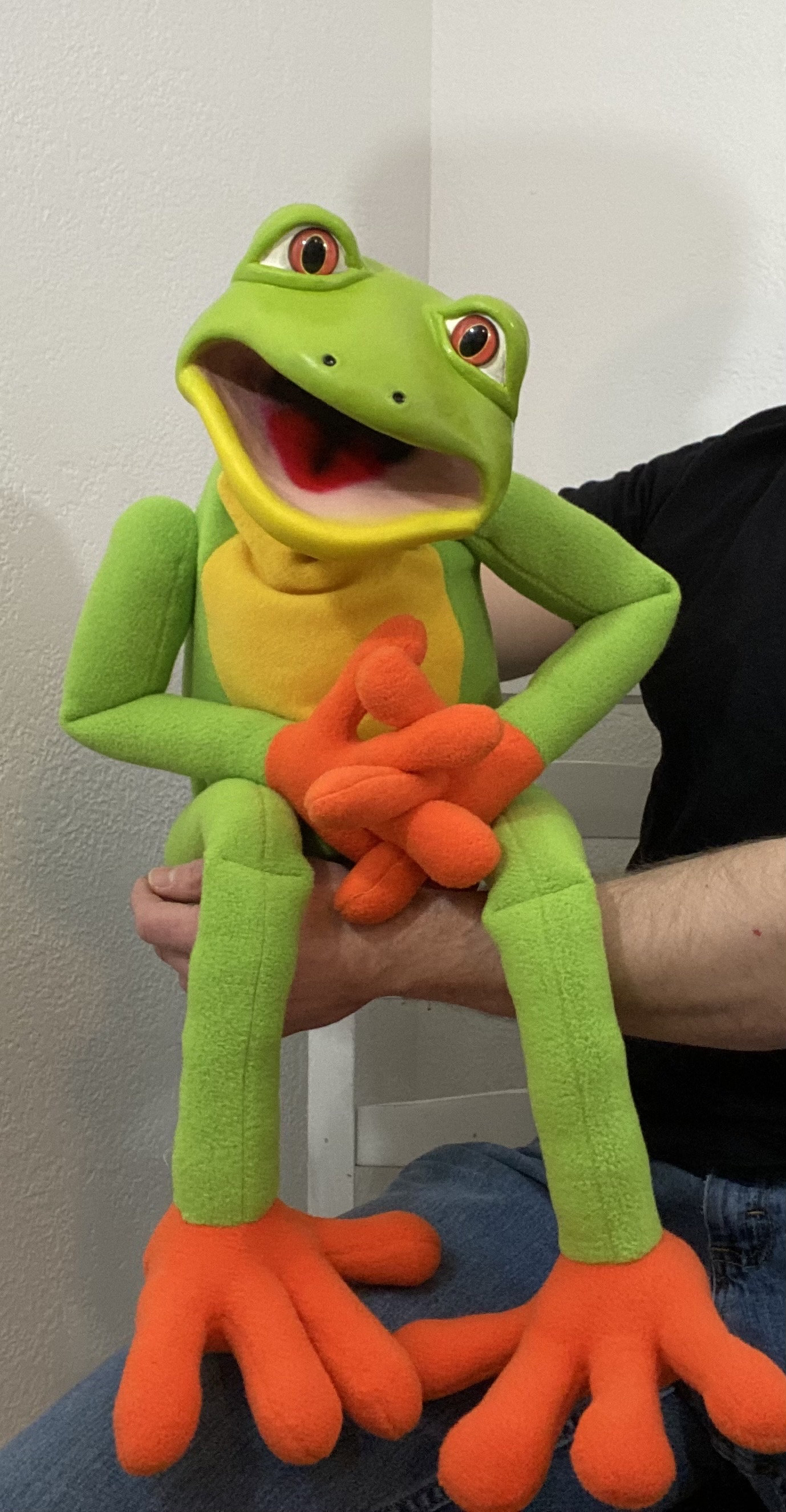 Professional Ventriloquist Puppet Frog Etsy