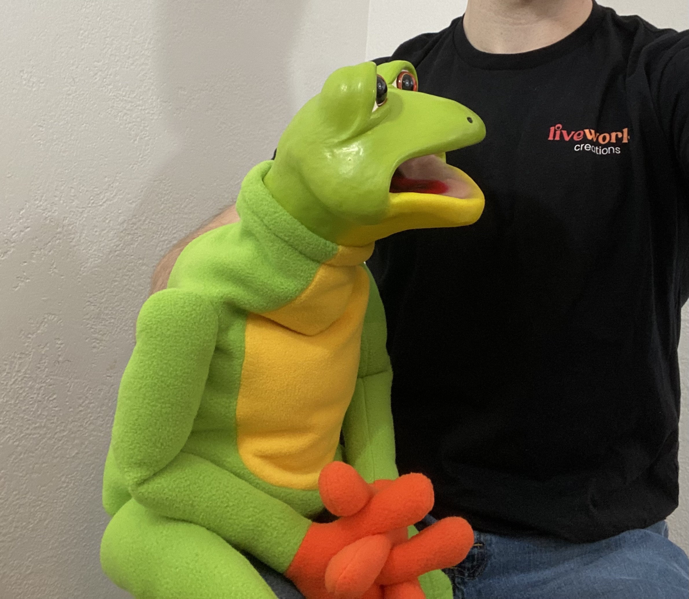 Professional Ventriloquist Puppet Frog Etsy