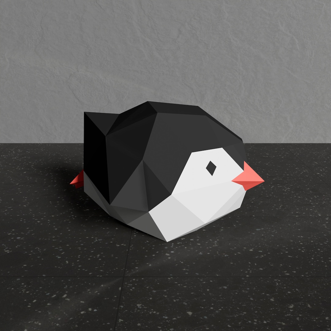 Sliding Penguen Papercraft Template Make Your Own Cute Penguen Via sliding-penguen-papercraft-template-make-your-own-cute-penguen-via