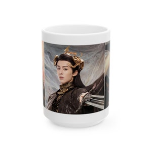Love Between Fairy and Devil Fashion Glossy Mug, Cang Lan Jue, Dylan Wang, Shuxin Yu, Fan arts