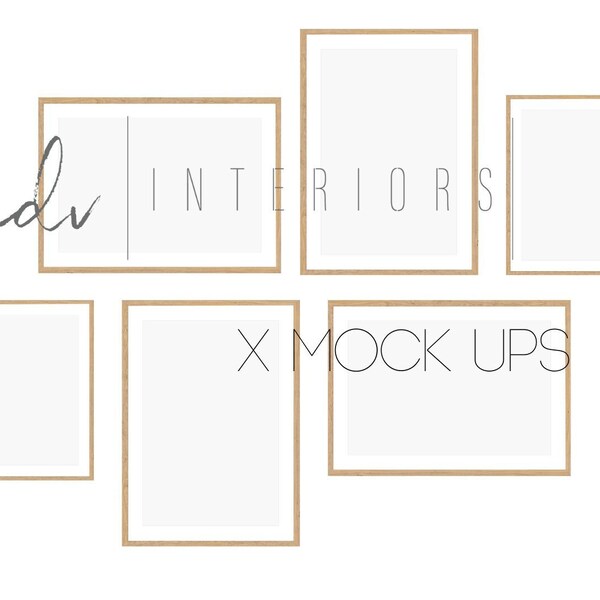 Gallery Wall Frames With Template Etsy