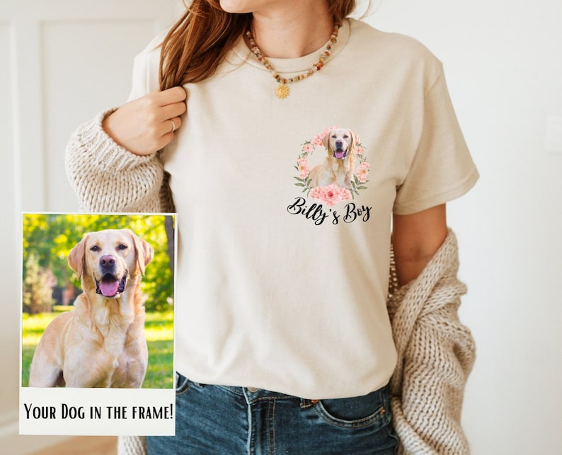 Cute Personal Dog Shirt for Pet Owner T-shirt Custom Dog Shirt ...