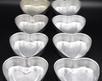 Heart Shaped Jello Molds set of 8