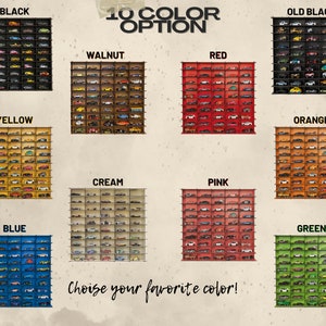 Black Toy Car Storage for 100 Cars, Matchbox Car Storage, Wall Mounted ...