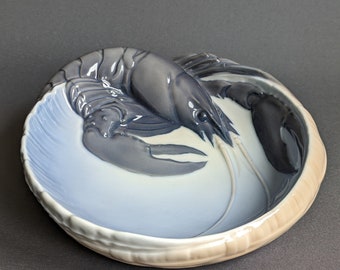 ヴィンテージ ロイヤル コペンハーゲン 磁器ボウル ロブスター付き