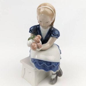 Vintage Very Rare Royal Copenhagen Ida&#39;s Flowers Porcelain Figurine, Denmark