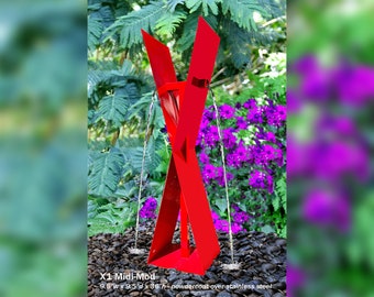 Zen X1 Water Fountain: Modern Outdoor Garden Feature, 36" High