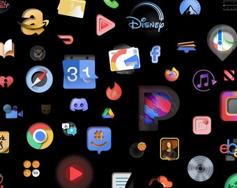 MAX-01 Dark Mode App Icon -  PNG file type