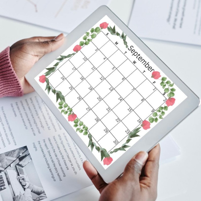 2023 Calendar, Printable PDF, Wall, Download, Organiser, Planner, Desk