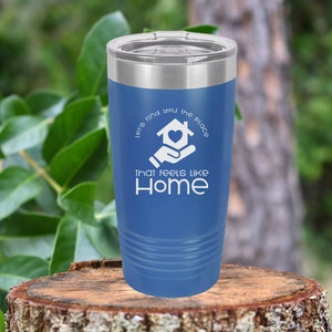 Let&#39;s find you a place that feels like home. Realtor tumbler drinkware. 12 colors to choose!  FREE PERSONALIZATION & SHIPPING