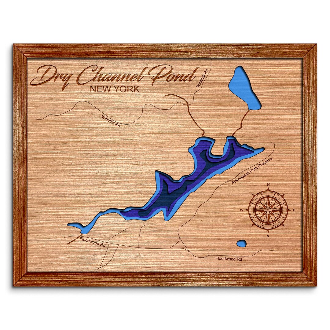 Dry Channel Pond, New York Depth Map Any Lake, Pond, or Reservoir